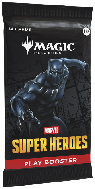 Play Booster packaging featuring Black Panther art