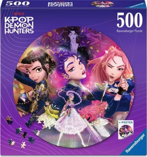 purple box of Kpop characters puzzle