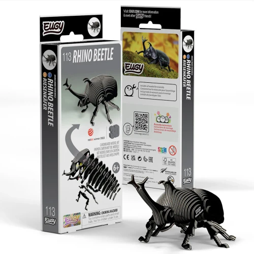 Completed model with packaging