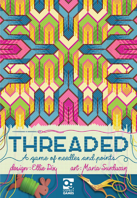 front of game box featuring a sown pattern