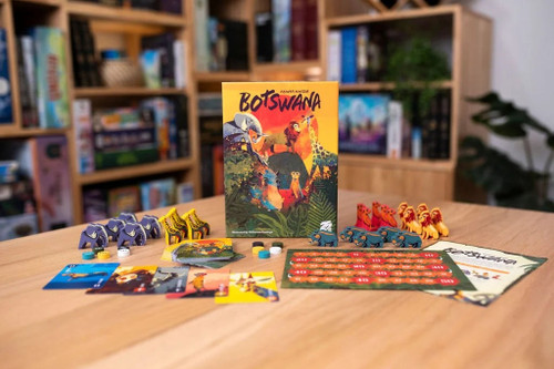 game box surrounded by components