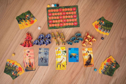 cards and animal meeples
