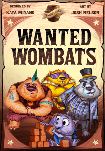 game box with different charactered wombats