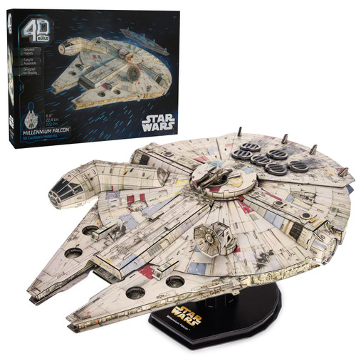 the model of the spaceship built in front of the black box