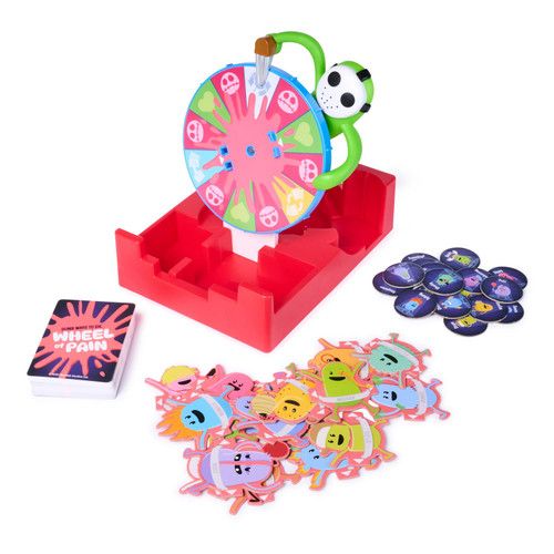 game components a wheel and cards and creatures