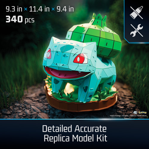 Completed model with dimensions listed
