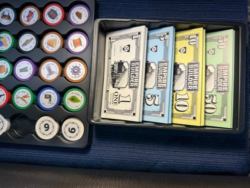 money and chip tokens