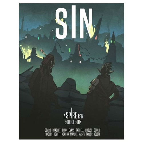 two sentries looking over a wall front of book cover