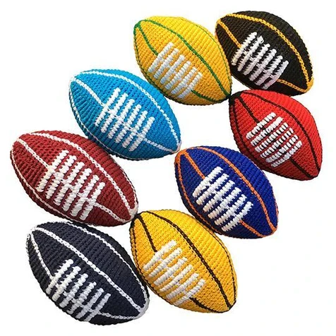 Colorful cloth footballs