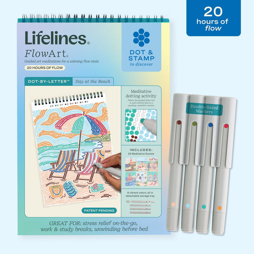 front of packaging with double sided markers