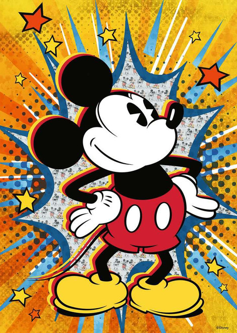 Retro Mickey puzzle image featuring classic Mickey Mouse art