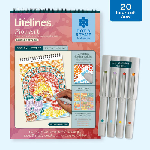 color book front cover featuring a fireplace and colored markers
