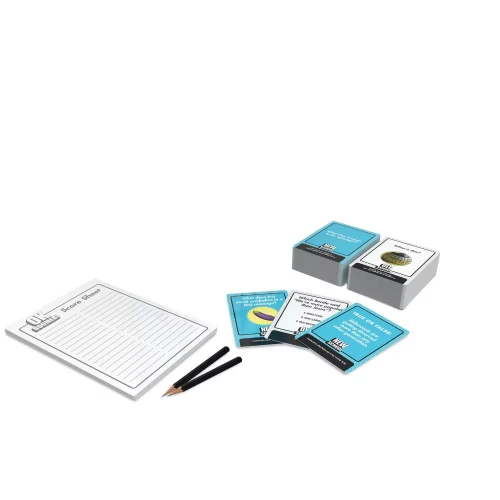 Contents, trivia cards and a scorepad