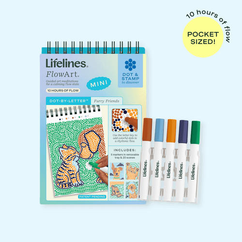 front of coloring book with a dog