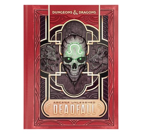 Book cover art depicting a skull with a glowing glyph on its forehead