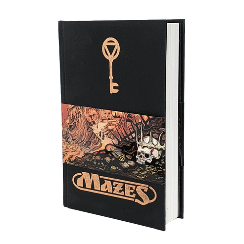 front of book with a skeleton key