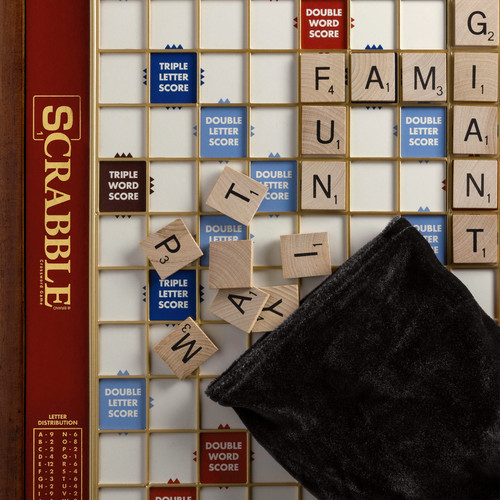 Closeup of board and tiles