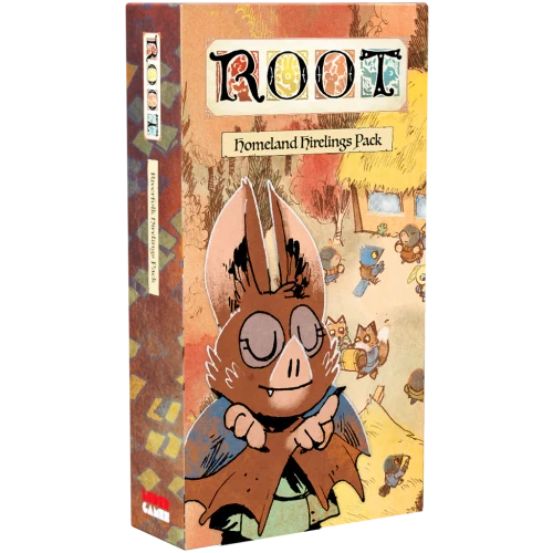 Expansion box with an illustrated bat character