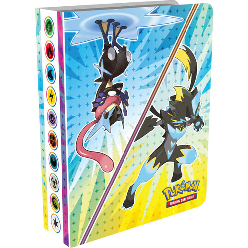 one side of the binder, blue/yellow side