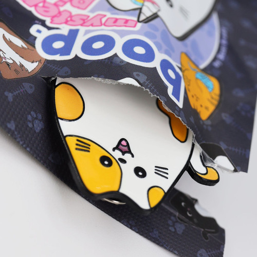 a pin coming out of blind packaging