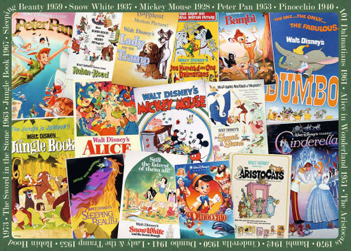 Disney Vingage Movie Posters 1000pc image