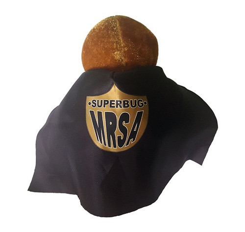 Image of Giant Microbes MRSA plush (back view)