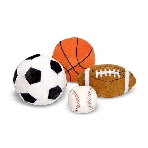 Sports Balls in a Mesh Bag - Plush