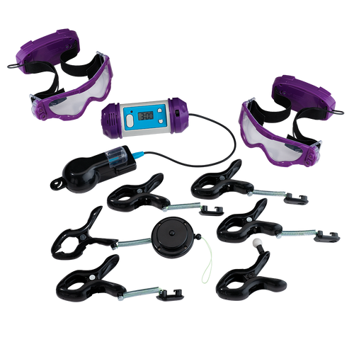 Chronobomb Night Vision (case) game components googles, clamps and a timer