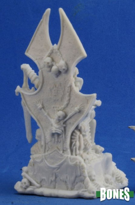 Image of Dragoth the Lich on his throne rear view
