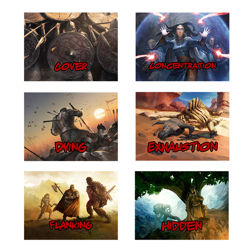 DnD 5e Combat Cards samples