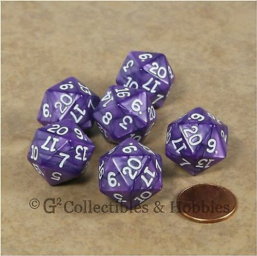 Pearlized Twenty-Sided d20 