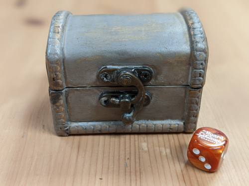 silver Tiny Dice Chest  