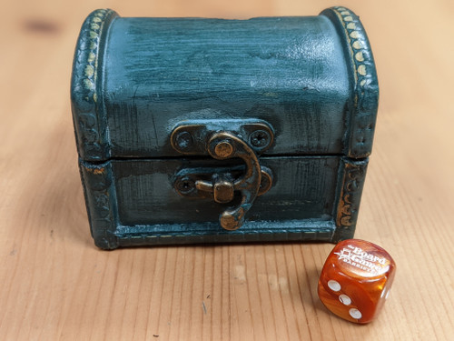 teal Tiny Dice Chest 