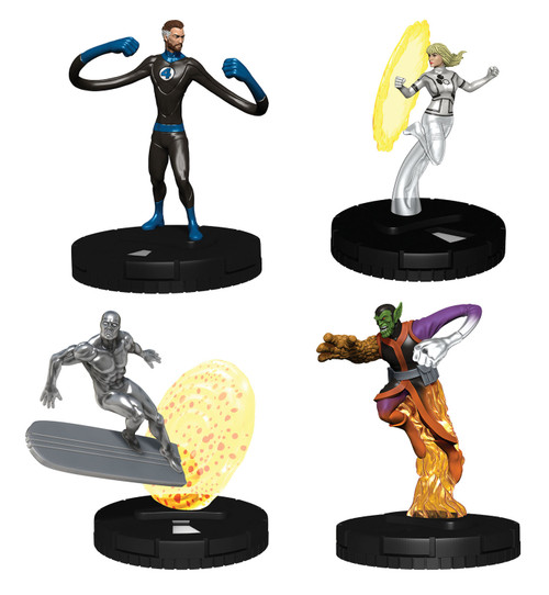 HeroClix: Fantastic Four 5-fig booster, 4 painted miniatures