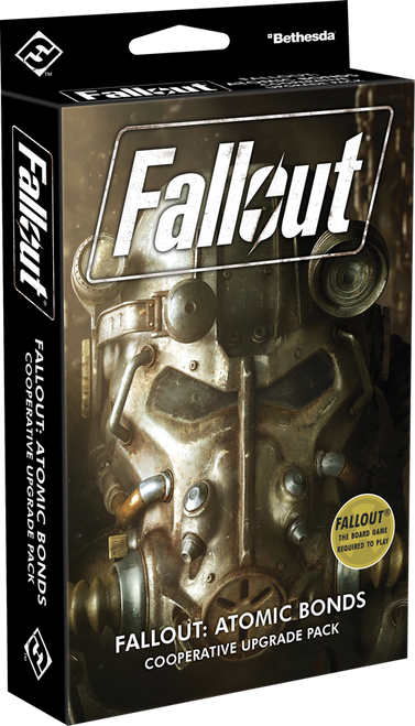 Fallout: Atomic Bonds Cooperative Upgrade Pack, a masked face on the front cover of packaging