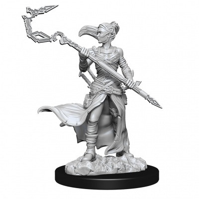 Close up of character with a hook, hair tied in a ponytail