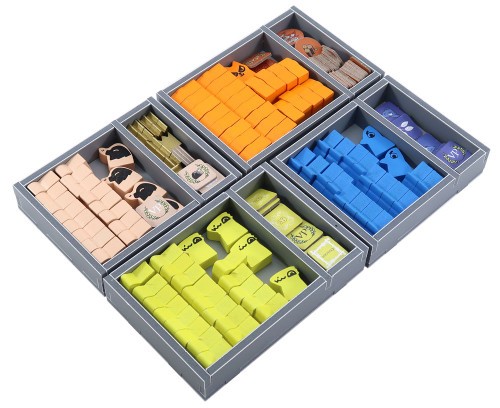  compartments with sample pieces out of box