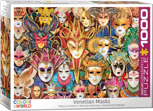 Venetian Mask 1000pc front of puzzle box