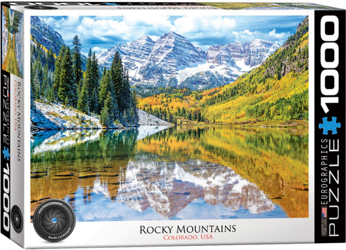 Rocky Mountains 1000pc front of puzzle box