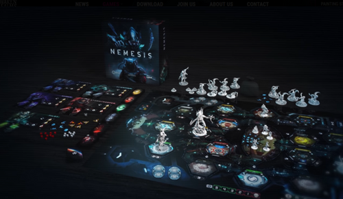 Game lay out with all components 
