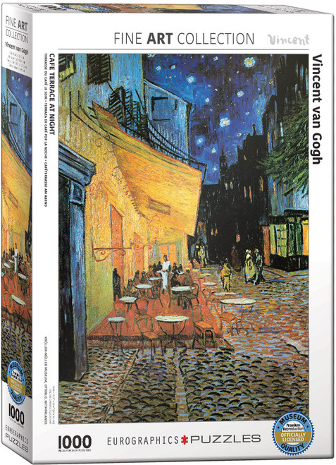 Cafe at Night, Van Gogh 1000pc front of puzzle box 