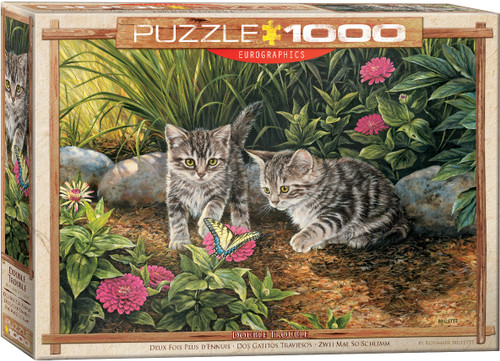 Double Trouble Kitten 1000pc front of puzzle box 