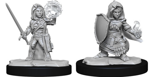 Halfling Cleric Female—Pathfinder Deep Cuts Unpainted Miniatures W14