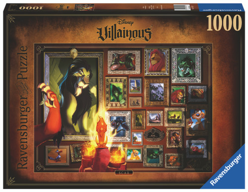 Villainous: Scar 1000pc front of puzzle box 