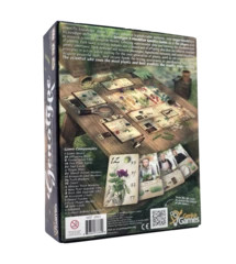 Back of packaging of Genotype: A Mendelian Genetics Game