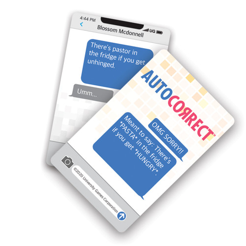 Autocorrect Card Game sample cards 