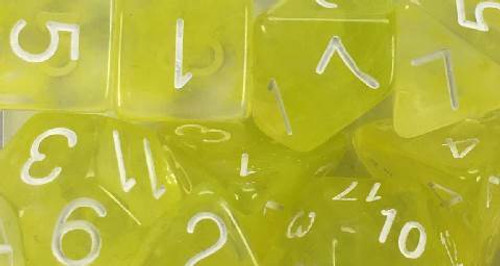 Ochre Jelly Diffusion polyhedral dice