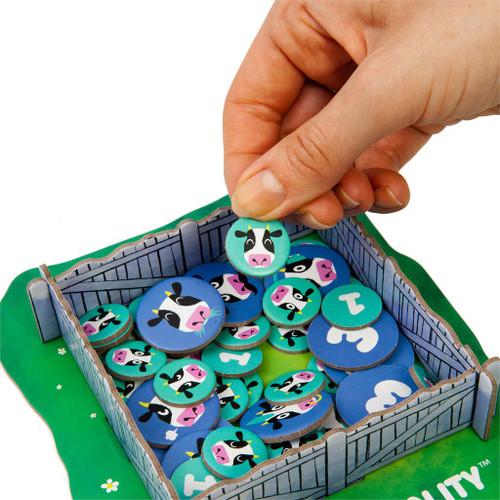 Herd Mentality cow tokens and paddock