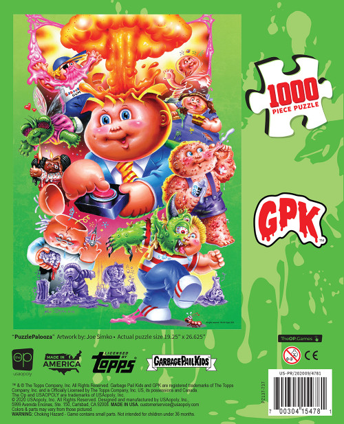 Garbage Pail Kids Palooza back of box