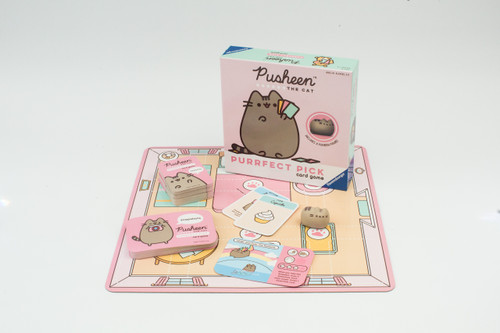 Pusheen The Cat: Purrfect Pick game board, mini cat, and cards